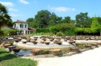 Vue sur les pots de culture