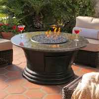 06 furniture-extraordinary-outdoor-living-room-decorating-design-ideas-with-round-brown-granite-propane-fire-pits-beautiful-outdoor-living-space-decoration-wi