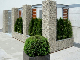 16 Gabion-Garden-Wall-build-yourself-evergreen-plant-pots