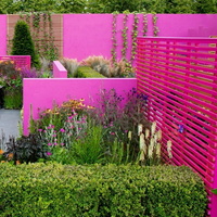 09 garden-design-and-landscaping-emphasize-gartenzaun-color-design-ideas-pink