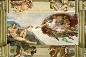 ; 0 -Michelangelo - Creation of Adam